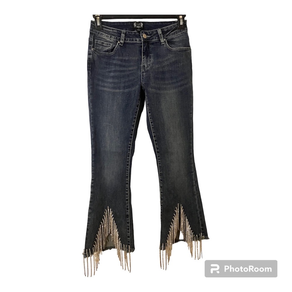 A.Z.I. Rhinstone Blue Denim Jeans